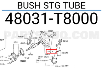 Nissan 48031T8000 BUSH STG TUBE