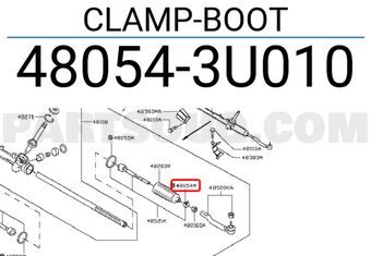 Nissan 480543U010 CLAMP-BOOT