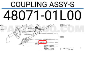 Nissan 4807101L00 COUPLING ASSY-S