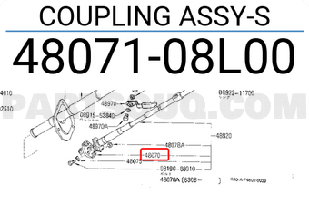 Nissan 4807108L00 COUPLING ASSY-S
