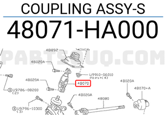 Nissan 48071HA000 COUPLING ASSY-S