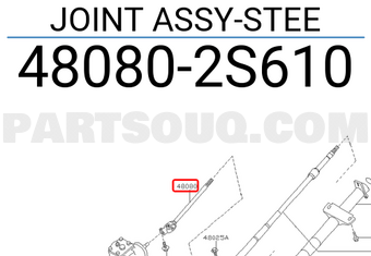 Nissan 480802S610 JOINT ASSY-STEE