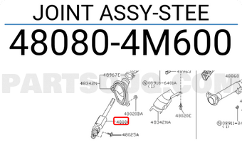 Nissan 480804M600 JOINT ASSY-STEE