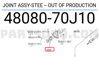Nissan 4808070J10 JOINT ASSY-STEE -- OUT OF PRODUCTION