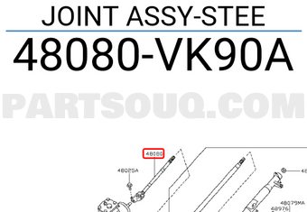Nissan 48080VK90A JOINT ASSY-STEE