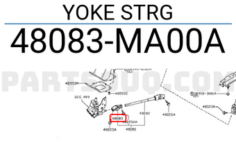 Nissan 48083MA00A YOKE STRG