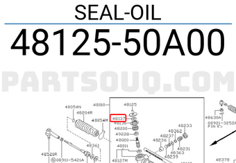 Nissan 4812550A00 SEAL-OIL