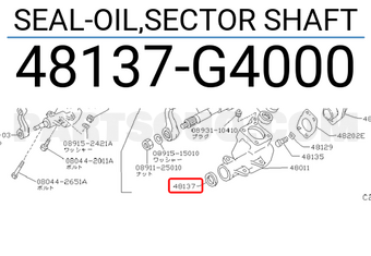 Nissan 48137G4000 SEAL-OIL,SECTOR SHAFT