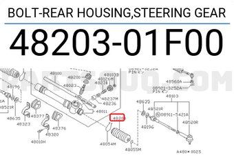 Nissan 4820301F00 BOLT-REAR HOUSING,STEERING GEAR