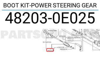 Nissan 482030E025 BOOT KIT-POWER STEERING GEAR