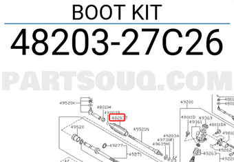 Nissan 4820327C26 BOOT KIT