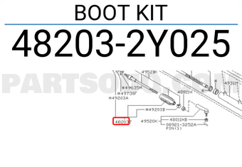 Nissan 482032Y025 BOOT KIT