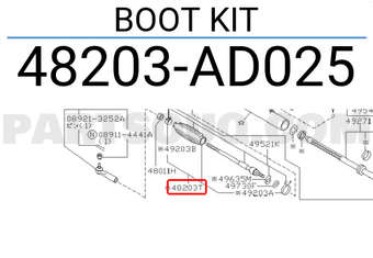 Nissan 48203AD025 BOOT KIT