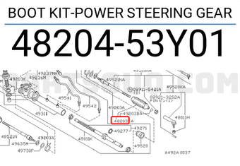 Nissan 4820453Y01 BOOT KIT-POWER STEERING GEAR