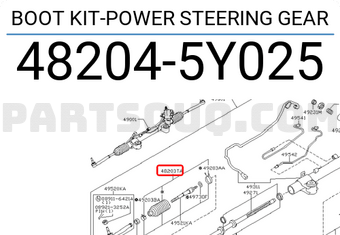 Nissan 482045Y025 BOOT KIT-POWER STEERING GEAR