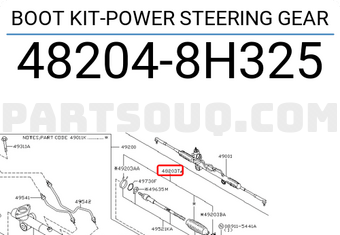 Nissan 482048H325 BOOT KIT-POWER STEERING GEAR