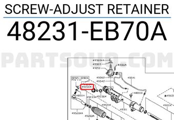 Nissan 48231EB70A SCREW-ADJUST RETAINER