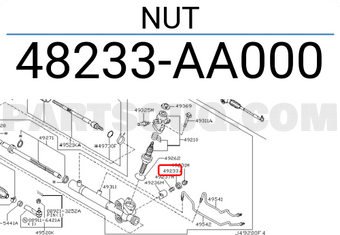 Nissan 48233AA000 NUT