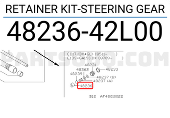 Nissan 4823642L00 RETAINER KIT-STEERING GEAR