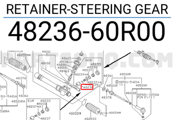 Nissan 4823660R00 RETAINER-STEERING GEAR