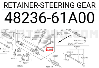 Nissan 4823661A00 RETAINER-STEERING GEAR