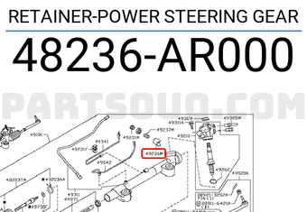 Nissan 48236AR000 RETAINER-POWER STEERING GEAR