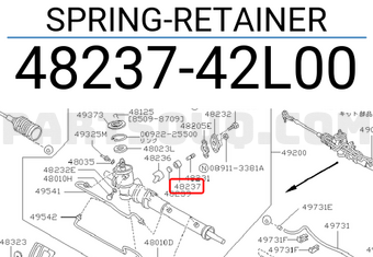 Nissan 4823742L00 SPRING-RETAINER