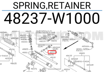 Nissan 48237W1000 SPRING,RETAINER