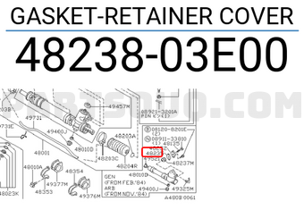 Nissan 4823803E00 GASKET-RETAINER COVER