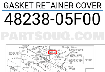 Nissan 4823805F00 GASKET-RETAINER COVER