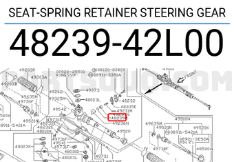 Nissan 4823942L00 SEAT-SPRING RETAINER STEERING GEAR