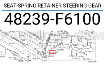 Nissan 48239F6100 SEAT-SPRING RETAINER STEERING GEAR