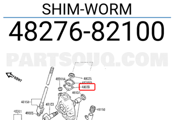 Nissan 4827682100 SHIM-WORM