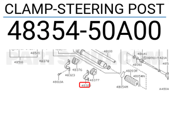 Nissan 4835450A00 CLAMP-STEERING POST
