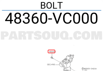 Nissan 48360VC000 BOLT