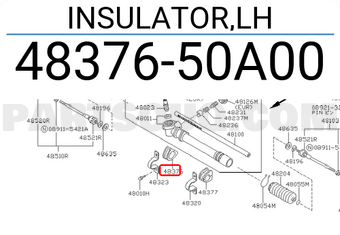 Nissan 4837650A00 INSULATOR,LH