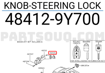 Nissan 484129Y700 KNOB-STEERING LOCK