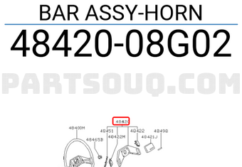 Nissan 4842008G02 BAR ASSY-HORN