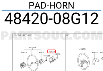 Nissan 4842008G12 PAD-HORN