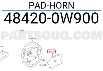 Nissan 484200W900 PAD-HORN