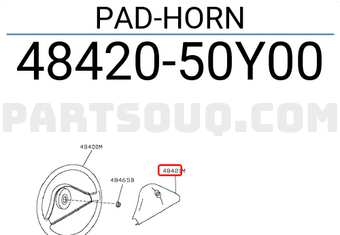 Nissan 4842050Y00 PAD-HORN