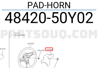 Nissan 4842050Y02 PAD-HORN