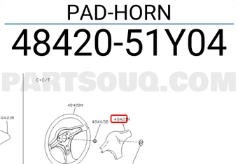 Nissan 4842051Y04 PAD-HORN