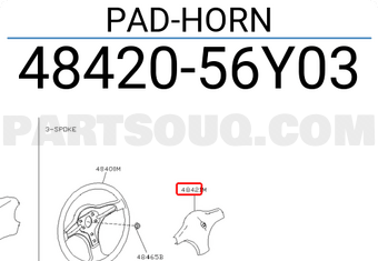 Nissan 4842056Y03 PAD-HORN