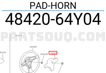 Nissan 4842064Y04 PAD-HORN