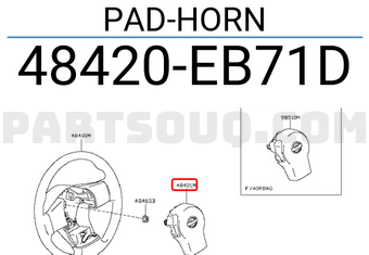 Nissan 48420EB71D PAD-HORN