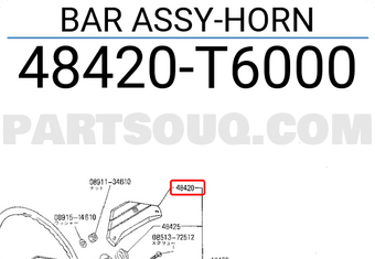 Nissan 48420T6000 BAR ASSY-HORN