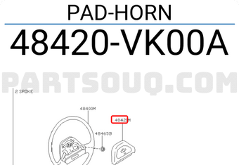 Nissan 48420VK00A PAD-HORN