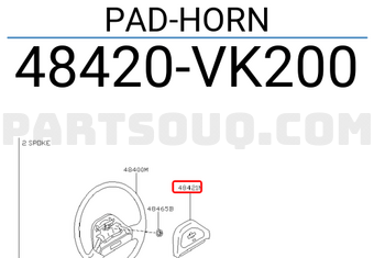 Nissan 48420VK200 PAD-HORN