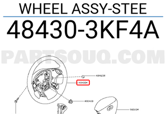 Nissan 484303KF4A WHEEL ASSY-STEE